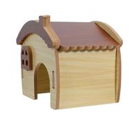 BESPORTBLE Abri pour Hamster en Bois, Cabane Modulable à Étages pour | Décor D’habitat, Structure Démontable Tunnels Internes, Zones Cachées et Plateforme, pour Souris