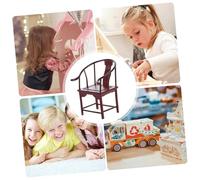 BESPORTBLE Abs Modèle de Chaise Traditionnelle avec Motif Shou Mobilier Délicat pour Décoration Maison et Bac à Sable Artisanat DIY Élégant
