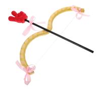 BESPORTBLE Accessoire de Costume Cupidon Rouge Flèche et Geste de Victoire Arc Léger pour Adultes pour Fête Saint-Valentin et Cosplay Ensemble D’Armes Décoratives