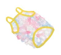 BESPORTBLE Accessoire pour Animaux De Compagnie Gilet Élégant pour Chats Et Chiens Gilet Fin De Printemps Col Fleuri Jaune Taille S