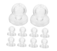 BESPORTBLE Accessoires DIY pour Jouets à Bulles Kit de 10 Inserts en Silicone Transparent Remplaçables pour Jouets Antistress à Presser pour Garçon et Filles Amusement en Extérieur