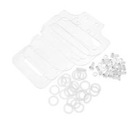 BESPORTBLE Accessoires pour Cages à Hamsters Vis Boulons Et Écrou Vis Claires Attaches Claires Accessoires De Hamster Acrylique Transparent Plastique