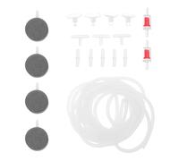 BESPORTBLE Accessoires pour Pompe à Air D'aquarium Kit Complet avec Tuyau d'air 5 M, Ventouses, Clapets Anti-Retour et Diffuseurs à Bulles, pour Oxygénation Aquarium Domestique Silencieuse
