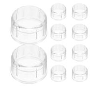 BESPORTBLE Accessoires pour Shaker à Cocktail Lot de 20 Bouchons en PC Transparent, Hygiéniques et Faciles à Nettoyer pour Usage Quotidien