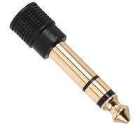 BESPORTBLE Adaptateur Audio Stéréo Plaqué Or 35 MM Femelle vers 635 MM Mâle Connecteur Auxiliaire Compact Compatible Microphone Ampli Guitare et Casque Transmission Sonore Haute