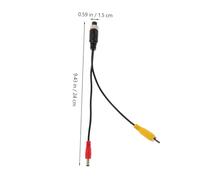 BESPORTBLE Adaptateur Connecteur Aviation pour Caméra de Recul avec Câble Rallonge Broches Femelle Convertisseur Vidéo DC Installation Facile pour Systèmes Vidéo de Navigation Automobile