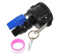 BESPORTBLE Adaptateur pour Réservoir Ibc Plastique Robuste avec Valve Sphérique Femelle à Mâle pour Tuyau Arrosage Contrôle Débit Jardin Irrigation