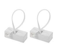 BESPORTBLE Adaptateur Téléphonique 6P4C Rj11/Rj14 Répartiteur Câble Téléphone 2 Pièces Blanc Connecteur Détachable pour Lignes Fixes Usage Domestique et Bureau