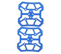 BESPORTBLE Adaptateurs de Pédales Clipless Alliage Aluminium Convertisseur Plat Auto-bloquant Stabilité Renforcée Bleu Confort et Adhérence pour VTT et Route