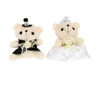 BESPORTBLE Adorable Bear Dolls Couple Wedding Theme Suitable for Valentine's Day Decoration Include The Precise Keywords Doll Adornments and It Should Also Avoid Irrelevant Keywords Like