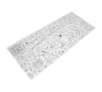 BESPORTBLE Affiche à Colorier Géante Saint-Valentin 90x60 Cm en Papier Épais Blanc, Nappe Créative pour Garçon et Filles, Activités Ludiques de Coloriage et Jeux de Fête pour Garçons