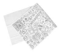 BESPORTBLE Affiche Géante à Colorier pour Garçon et Filles Saint-Valentin, Nappe en Papier Épais Solide, Rouleau de Coloriage Créatif pour Fête, Activités Manuelles et Présents Garçon