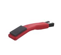 BESPORTBLE Affûteuse de Patins à Glace Portable en Caoutchouc Pierre à Aiguiser pour Lames de Patins de Hockey Rouge, pour Patinage Glace en Club ou Amateur