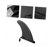 BESPORTBLE Aileron de Surf Gonflable Amovible Noir 18x3.2x21.5 Cm en Nylon et Plastique, Dérive Simple Légère et Solide pour Planche Sup Marine, Accessoire de Sport Nautique