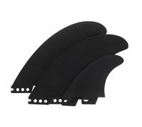 BESPORTBLE Ailerons de Rechange pour Paddle Gonflable et Planche de Surf - Kit 3 Pièces Amovibles 137 CM Noir - Aileron Central Compatible Sup Kayak et Canoë - Accessoires de Sport