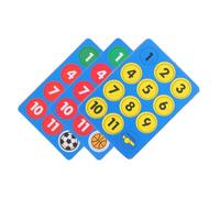 BESPORTBLE Aimants de Joueurs Numérotés pour Tableau Magnétique de Football et Basketball, Accessoires D’entraînement, 3 Pièces par Paquet, Équipement Sportif pour Coaching et Stratégie