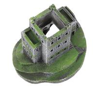 BESPORTBLE Aménagement Paysager D'aquarium Pompe D'aquarium Étang Air Scène Terrarium Boîte Ornements D'étang Aquarium De Roche Grotte Château Paysage Aquatique Quai des Tortues Parc Résine