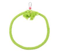 BESPORTBLE Anneau De Chewing Corde De Coton pour Oiseaux Perchoir Suspendu Et Jouet à pour Perroquets Moyen Vert