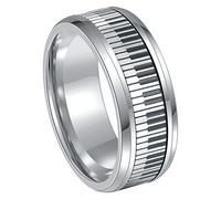 BESPORTBLE Anneau Pour Doigt Acier Inoxydable Bague Décorative Bague Élégante Pour Ornement De Doigt