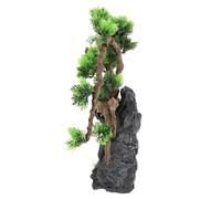 BESPORTBLE Arbre Artificiel pour Aquarium Plante Décorative Résistante à L’Usure Petit Bonsaï Réaliste Verdure Facile D’Entretien Décoration Naturelle pour Aquarium de Poissons Bettas et