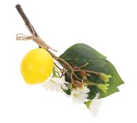 BESPORTBLE Arrangement De Fleurs De Citron Artificiel Décoration Artificielle Esthétique Fleurs Naturelles D'Intérieur Réalistes Fausse Plante Branche De Fruits Branche De Fleur De