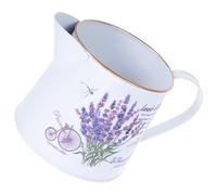 BESPORTBLE Arrosoir Décoratif en Fer Imprimé Motif Lavande, Petit Vase à Fleurs Vintage 11x13 Cm, Mini Arrosoir Multifonction pour Décoration Intérieure et Extérieure, Vase de Chalet Élégant