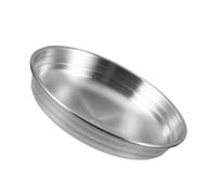 BESPORTBLE Assiette à Sauce Inox 13,5 Cm, Plat à Condiments pour Apéritif, Bol à Trempette Créatif, Vaisselle Pratique Cuisine Maison et Restaurant, Plat D’accompagnement Stable et Facile