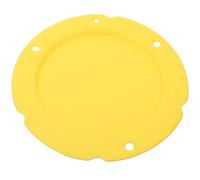 BESPORTBLE Assiette en Céramique Jaune Ronde, Plateau Alimentaire Multifonction, Plat de Service pour Fromage, Entrée et Dessert, Surface Lisse Facile à Nettoyer, Usage Quotidien