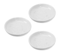 BESPORTBLE Assiettes à Épices en Céramique 3 Pièces Relief Mont Fuji, Mini Bols à Trempette pour Sauce Soja et Vinaigre, Plats à Condiments Cuisine et Apéritifs Maison