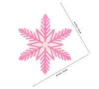 BESPORTBLE Autocollant Antidérapant Flocon de Neige pour Snowboard Tampon Transparent Rose Coussin Adhésif Monopied Accessoire de Patinage Extérieur pour Prise Pied et Crampons