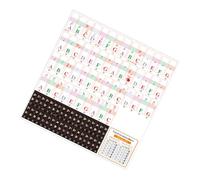 BESPORTBLE Autocollants de Clavier Piano Transparent Touches Stickers Notes Colorés pour Débutants Protection Sans Résidu Accessoires Instruments