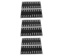 BESPORTBLE Autocollants de Poids PVC 90x20 Mm Trou D'insertion, 3 Feuilles Numérotées 5-100 Kg, Étiquettes Adhésives pour Équipements de Musculation et Fitness en Salle