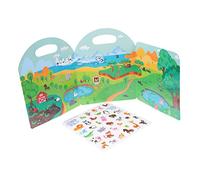 BESPORTBLE Autocollants Éducatif Pour Garçon Fille Jeu Éveil Amusant Cahier Activités Avec Gommettes Repositionnables Stimulation De Imagination Et Apprentissage Précoce Cadeau Léger