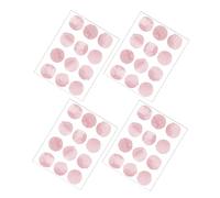 BESPORTBLE Autocollants Muraux en PVC Rose à Pois, Auto-Adhésifs sans Colle, 4 Feuilles pour Décoration Chambre Fille ou Salon, Style Chic et Romantique