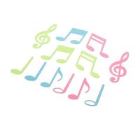 BESPORTBLE Autocollants Muraux Notes de Musique Lumineuses Autoadhésifs Décoratifs pour Chambre Salon Stickers Plastique Fluorescents Amovibles et