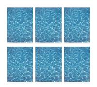 BESPORTBLE Autocollants Océaniques pour Micro-Paysage 6 Feuilles Décoratives Papier Peint Amovible Décoration DIY Accessoires de Modélisme