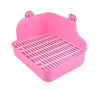 BESPORTBLE Bac à Litière pour Petits Animaux Toilettes pour Hamsters Cobayes Design avec Écran Saletés Couleur Rose Vis Aléatoire Couleur Aléatoire