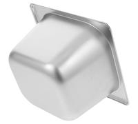 BESPORTBLE Bac Gastronorme en Acier Inoxydable 1/6 Capacité Élevée, Solide et Facile à Nettoyer, pour Buffets et Restaurants, Design Élégant Argenté