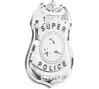 BESPORTBLE Badge de Police Métal Décoratif Cosplay Étoile à Trois Branches Épingle pour Homme Accessoire Costume Déguisement Policier Pin Décoratif Robuste