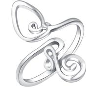 BESPORTBLE Bague D'orteil Réglable en Alliage Argenté, Anneau Créatif Boho, Bijoux pour Femmes, Style Ethnique, Ouverture Ajustable, Présent Usage Quotidien, Taille Unique