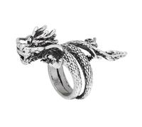 BESPORTBLE Bague Homme Dragon Alliage Inoxydable Anneau Tête de Dragon Stylé et Résistant Accessoire pour Adultes Cadeau pour Homme