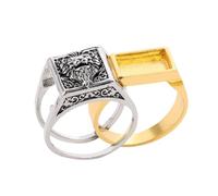 BESPORTBLE Bague Vintage pour Homme avec Compartiment Secret Bague en Alliage Rétro Accessoire de Mode pour Halloween Ajustable Style Gothique