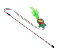 BESPORTBLE Baguette de Jeu pour Chat Intérieure avec Manche Long Confortable Interactif Rétractable Stimulant Les Instincts de Chasse des Chats et Engageant pour