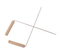 BESPORTBLE Baguettes de Sourcier en Laiton Manche en Bois Longues Baguettes de Sourcier d'Extérieur pour Détection d'eau et Recherche d'or Outil de Détection pour Camping et Activités de