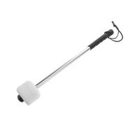 BESPORTBLE Baguettes de Tambour Acier Inoxydable avec Tête Feutre de Laine Pure Maillets pour Grosse Caisse et Percussion Prise Confortable pour Musiciens