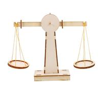 BESPORTBLE Balance Scale DIY Kit for Wooden Educational Toy for Early Science Learning Creativity and Hand Eye Coordination Development Stem Teaching Aid
