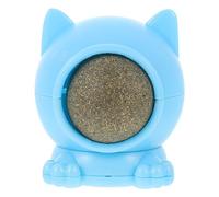 BESPORTBLE Balle à pour Chat Jouet Rotatif en Plastique Nettoyage des Dents Boule d'herbe à Chat Autoadhésive Jouet