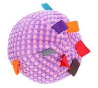 BESPORTBLE Balle Couineuse pour Chiens, Peluche, avec Cloche, Oral