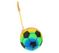 BESPORTBLE Balle de Football Gonflable pour Garçon Fille avec Anneau et Corde à Ressort Extérieur Coloré pour Jardin Denfants et Jeux Plein Air