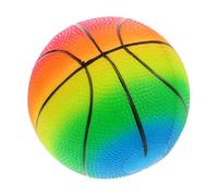 BESPORTBLE Ballon de Basket Garçon Fille PVC Multicolore Jeu Dintérieur et Extérieur pour Tout Petit Balle Rebondissante Motrice avec Motif Arc Ciel Déveil Adapté Aux Garçons et Filles